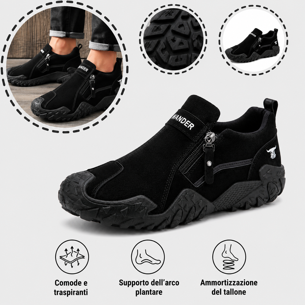 ⏰Sconto del 50% per un periodo limitato: non perdere questa opportunità🔥Scarpe ortopediche impermeabili ed eleganti da uomo👞: migliorano la postura e consentono di camminare e stare in piedi senza dolore