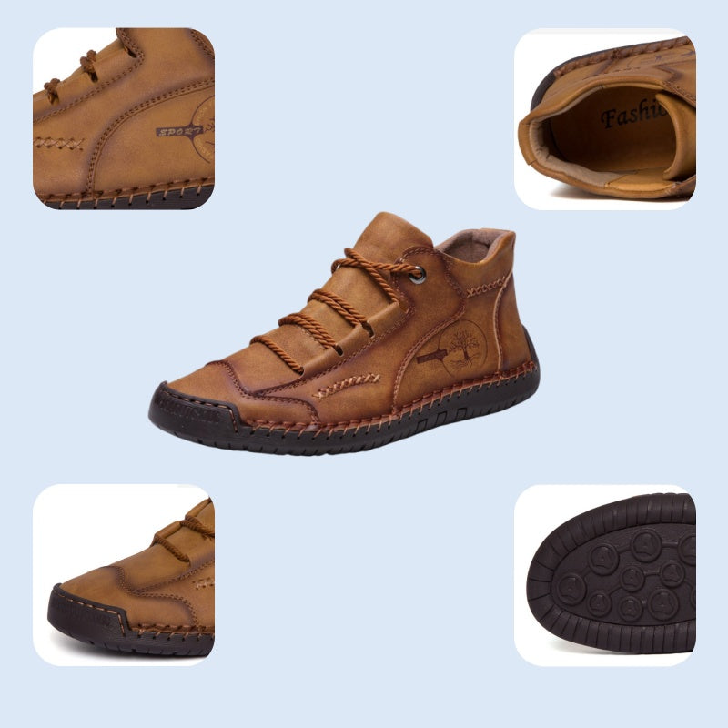 Scarpe ortopediche unisex DEVENP | Scarpe in pelle di vitello di prima qualità cucite a mano | Design ergonomico per alleviare il dolore alla schiena, alle articolazioni e ai piedi | Sconto del 50% per un periodo limitato, fino a esaurimento scorte