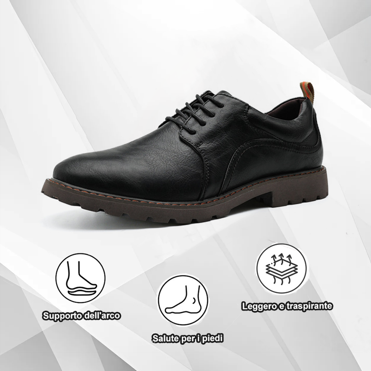 (🔥Sconto del 50% oggi - non lasciartelo sfuggire) - Scarpe selezionate in pelle di vitello di alta qualità - impermeabili e antiscivolo (lavoro, tempo libero e intrattenimento - supporto dell'arco plantare)