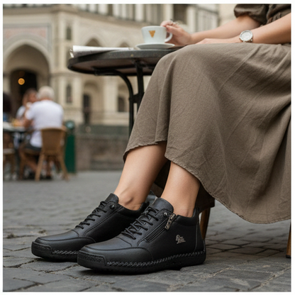 🔥Approfitta del 50% di Sconto oggi! 👞Cammina Senza Dolore: Scarpe Ortopediche in Vera Pelle di Vitello-Supporto dell'arco plantare, impermeabili e antiscivolo.