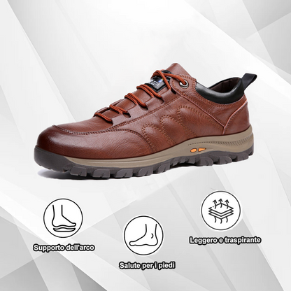 Scarpe ortopediche unisex DEVENP | Scarpe in pelle di vitello morbide, comode e leggere | Design ergonomico per alleviare il dolore alla schiena, alle articolazioni e ai piedi | Sconto del 50% per un periodo limitato, fino a esaurimento scorte