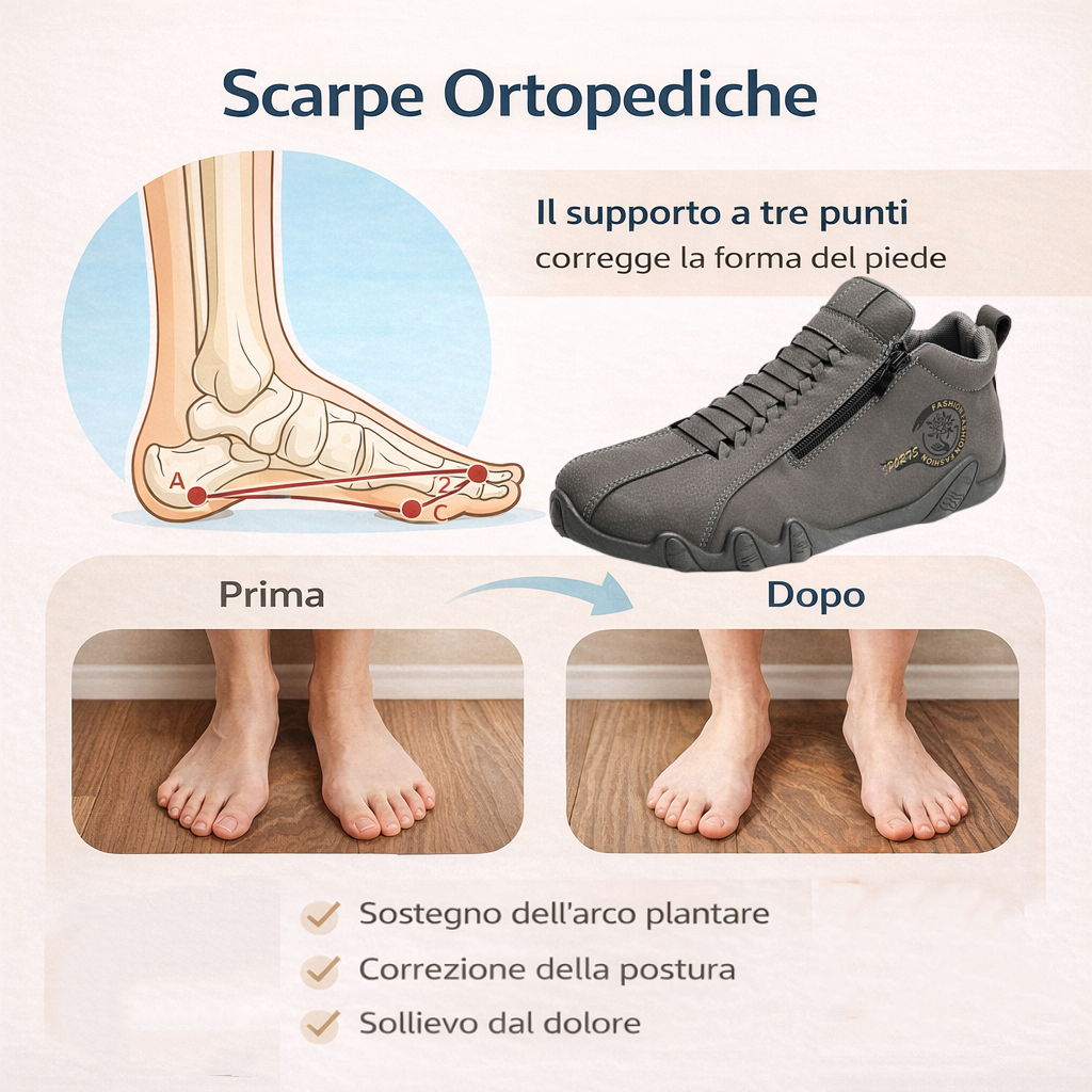 ⏰Sconto del 30% oggi, non lasciartelo sfuggire! 🔥 Scarpe ortopediche da uomo, realizzate a mano in vera pelle 🐂 Impermeabili e antiscivolo ✅ Supporto dell'arco plantare per un comfort che dura tutto il giorno
