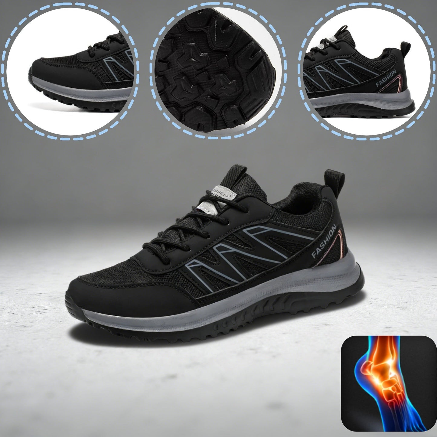 Scarpe ortopediche unisex DEVENP | Scarpe sportive comode e traspiranti | Design ergonomico per alleviare il disagio a schiena, articolazioni e piedi | Sconto del 50% per un periodo limitato, fino a esaurimento scorte