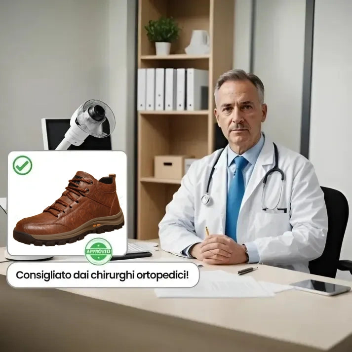 🎁Offerta a tempo limitato🔴 Scarpe in vera pelle di alta qualità 🦶 Design ergonomico: facili da indossare e da togliere, correggono i problemi del piede ✅ Disponibili in diverse taglie