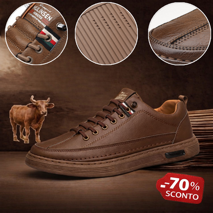 🔥 Scarpe in pelle Premium 🦶 Alleviano efficacemente il dolore ai piedi e la fascite plantare. Ideali per le lunghe camminate; facili da indossare e sfilare ✅ Ampia gamma di taglie disponibili.