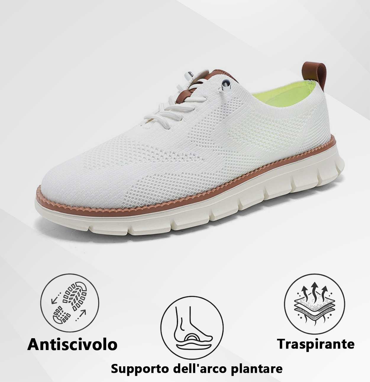 🔥 -50% Solo Oggi ⏰ Mocassini Sportivi Traspiranti in Tessuto Intrecciato! Leggere, versatili e perfette per dire addio al dolore ai piedi.
