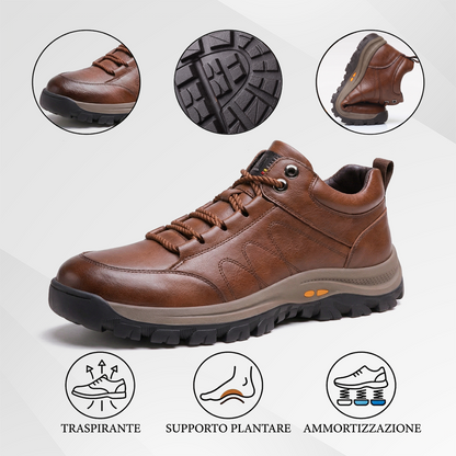 🔥Sconto del 50% oggi - Non perderlo!  🦶Scarpe in pelle di vitello italiana morbide e comode - Supporto dell'arco plantare - Impermeabili e antiscivolo
