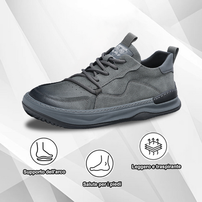 Scarpe ortopediche DEVENP | Pelle di vitello a doppio strato impermeabile e antiscivolo di alta qualità | Design ergonomico per alleviare il disagio a schiena, articolazioni e piedi | Sconto del 50% per un periodo limitato, fino a esaurimento scorte