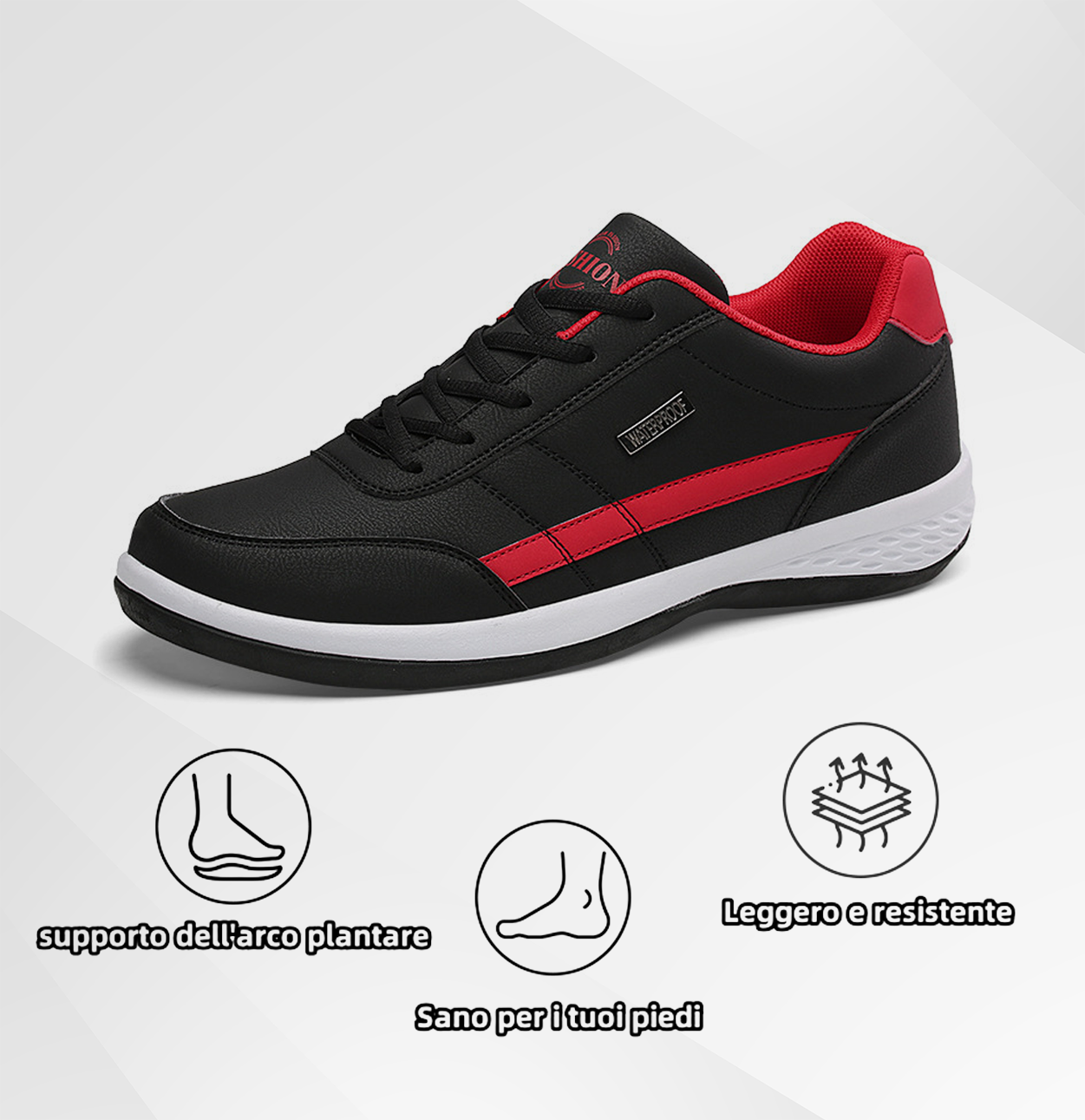 Scarpe ortopediche unisex DEVENP | Scarpe casual morbide, comode e traspiranti | Progettate ergonomicamente per alleviare il dolore alla schiena, alle articolazioni e ai piedi | Sconto del 50% per un periodo limitato, fino a esaurimento scorte