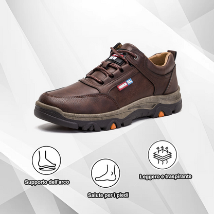 Scarpe ortopediche unisex DEVENP | Scarpe in pelle di vitello morbide, comode e leggere | Design ergonomico per alleviare il dolore alla schiena, alle articolazioni e ai piedi | Sconto del 50% per un periodo limitato, fino a esaurimento scorte