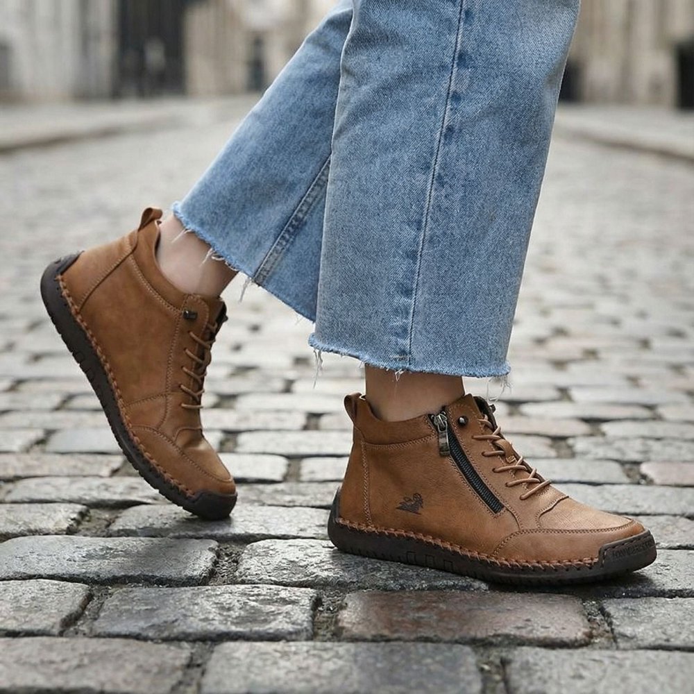 🔥Approfitta del 50% di Sconto oggi! 👞Cammina Senza Dolore: Scarpe Ortopediche in Vera Pelle di Vitello-Supporto dell'arco plantare, impermeabili e antiscivolo.