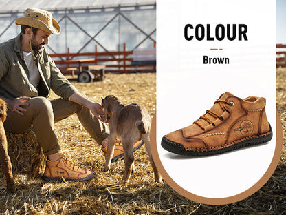 Scarpe ortopediche unisex DEVENP | Scarpe in pelle di vitello di prima qualità cucite a mano | Design ergonomico per alleviare il dolore alla schiena, alle articolazioni e ai piedi | Sconto del 50% per un periodo limitato, fino a esaurimento scorte