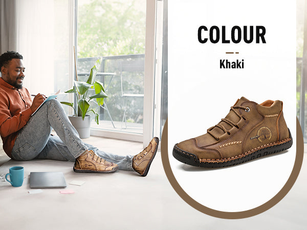 Scarpe ortopediche unisex DEVENP | Scarpe in pelle di vitello di prima qualità cucite a mano | Design ergonomico per alleviare il dolore alla schiena, alle articolazioni e ai piedi | Sconto del 50% per un periodo limitato, fino a esaurimento scorte