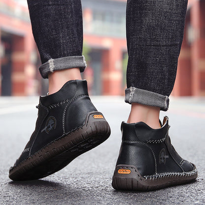 🔥 Sconto del 50% | Scarpe in pregiata pelle di vitello: supporto plantare, impermeabili e antiscivolo. Cammina in tutta comodità!