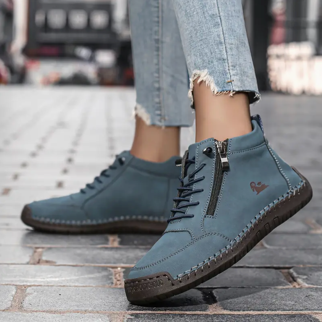 🔥Approfitta del 50% di Sconto oggi! 👞Cammina Senza Dolore: Scarpe Ortopediche in Vera Pelle di Vitello-Supporto dell'arco plantare, impermeabili e antiscivolo.