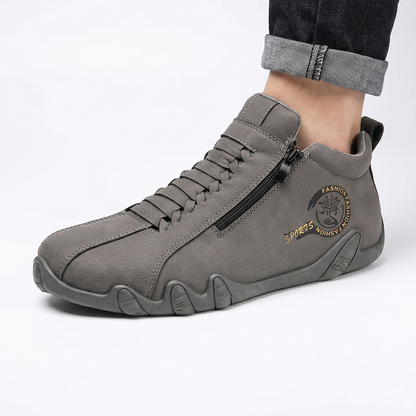 ⚡ -50% a Tempo Limitato! | Scarpe Ortopediche da Uomo in Vera Pelle Bovina Australiana: Cucite a Mano, Impermeabili e Antiscivolo con Supporto Plantare
