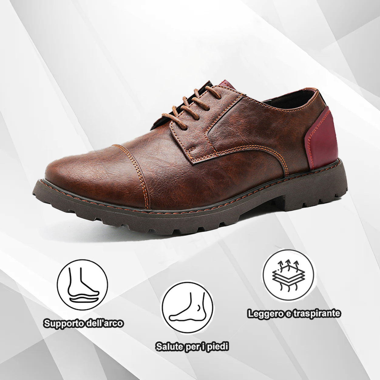 (🔥Sconto del 50% oggi - non lasciartelo sfuggire) - Scarpe selezionate in pelle di vitello di alta qualità - impermeabili e antiscivolo (lavoro, tempo libero e intrattenimento - supporto dell'arco plantare)