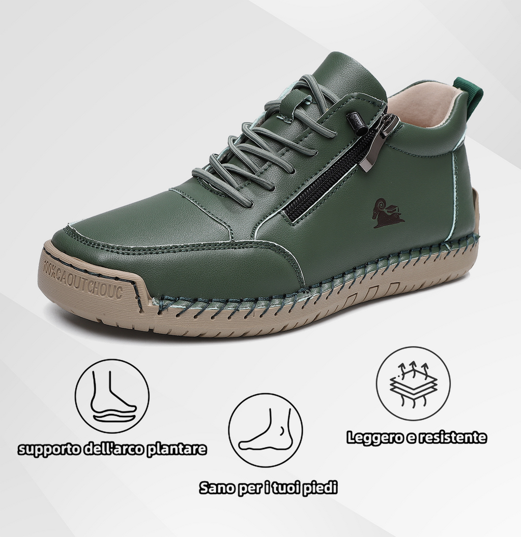 🔥Approfitta del 50% di Sconto oggi! 👞Cammina Senza Dolore: Scarpe Ortopediche in Vera Pelle di Vitello-Supporto dell'arco plantare, impermeabili e antiscivolo.