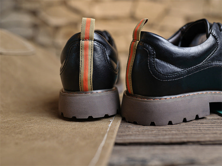 (🔥Sconto del 50% oggi - non lasciartelo sfuggire) - Scarpe selezionate in pelle di vitello di alta qualità - impermeabili e antiscivolo (lavoro, tempo libero e intrattenimento - supporto dell'arco plantare)