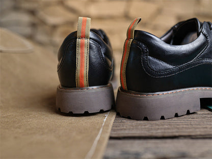 (🔥Sconto del 50% oggi - non lasciartelo sfuggire) - Scarpe selezionate in pelle di vitello di alta qualità - impermeabili e antiscivolo (lavoro, tempo libero e intrattenimento - supporto dell'arco plantare)