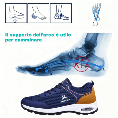 Scarpe ortopediche unisex DEVENP | Scarpe sportive morbide, comode e traspiranti | Progettate ergonomicamente per alleviare il dolore alla schiena, alle articolazioni e ai piedi | Sconto del 50% per un periodo limitato, fino a esaurimento scorte