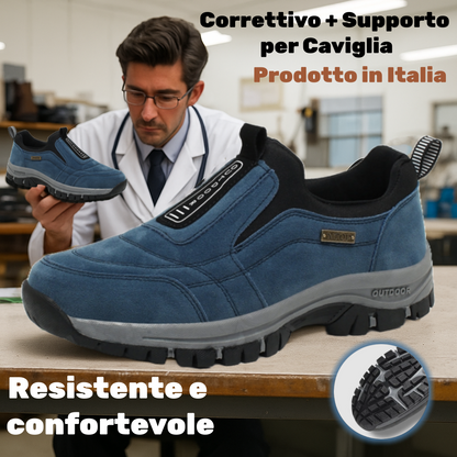 charhal® - Scarpe terapeutiche in pelle scamosciata ✅ Ortesi intelligenti + Risolve il dolore al tallone, la fascite e i dolori muscolari