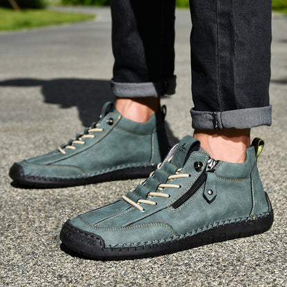 🔥 Sconto del 50% - Non lasciartelo sfuggire!👞Scarpe in Pelle "Zero Fatica": Zip Laterale, Supporto Plantare e suola antiscivolo – il design ergonomico allevia la fatica - unisex.
