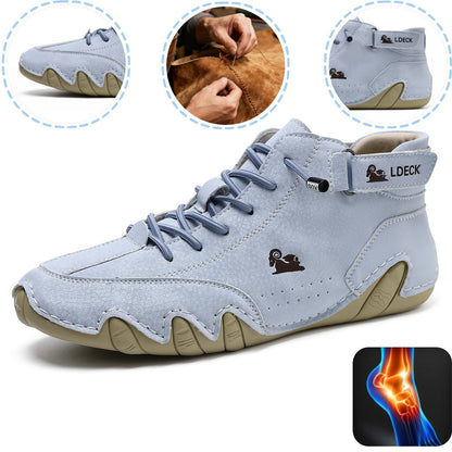 Scarpe ortopediche unisex DEVENP | Scarpe in pelle impermeabili e antiscivolo | Design ergonomico per alleviare il dolore alla schiena, alle articolazioni e ai piedi | Sconto del 50% per un periodo limitato, fino a esaurimento scorte