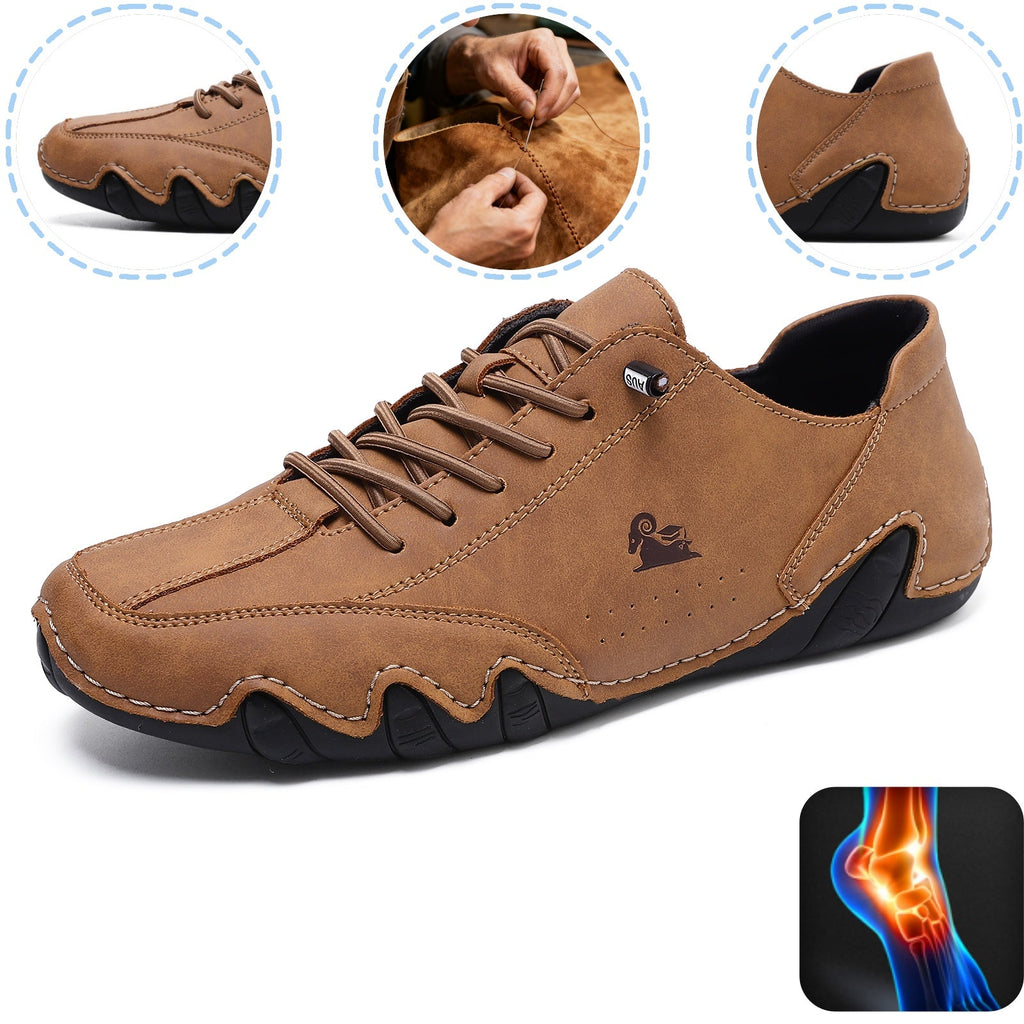 DEVENP® - Scarpe ortopediche ergonomiche in pelle, impermeabili, alleviano il dolore ai piedi - unisex