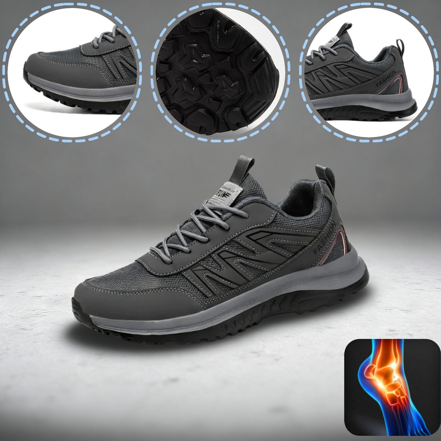 Scarpe ortopediche unisex DEVENP | Scarpe sportive comode e traspiranti | Design ergonomico per alleviare il disagio a schiena, articolazioni e piedi | Sconto del 50% per un periodo limitato, fino a esaurimento scorte