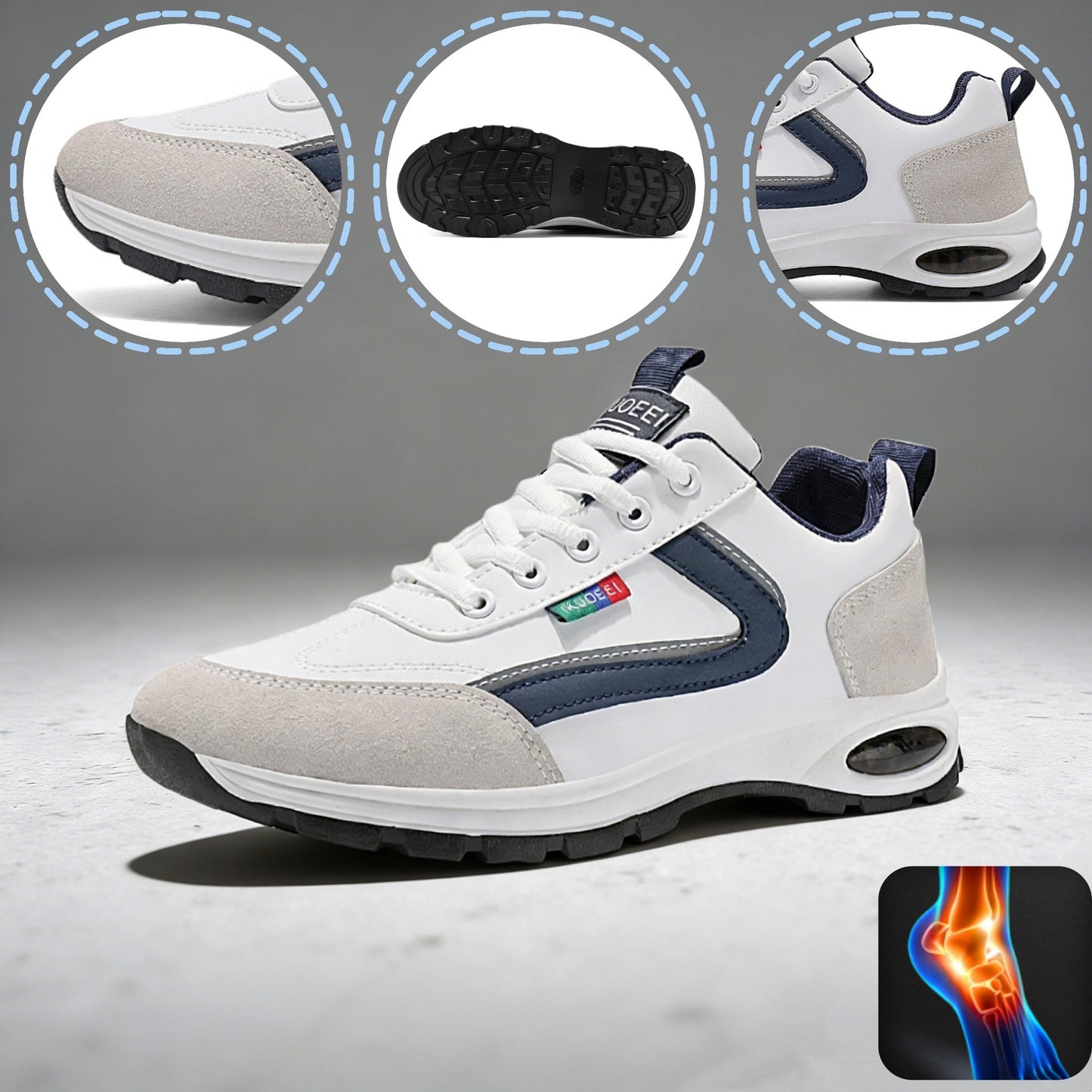 Scarpe ortopediche unisex DEVENP | Scarpe sportive morbide, comode e traspiranti | Progettate ergonomicamente per alleviare il dolore alla schiena, alle articolazioni e ai piedi | Sconto del 50% per un periodo limitato, fino a esaurimento scorte