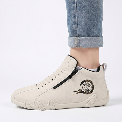 ⚡ -50% a Tempo Limitato! | Scarpe Ortopediche da Uomo in Vera Pelle Bovina Australiana: Cucite a Mano, Impermeabili e Antiscivolo con Supporto Plantare