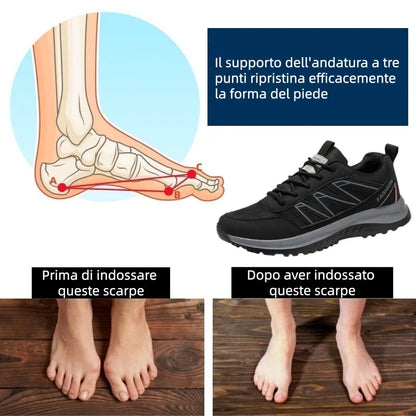 Scarpe ortopediche unisex DEVENP | Scarpe sportive comode e traspiranti | Design ergonomico per alleviare il disagio a schiena, articolazioni e piedi | Sconto del 50% per un periodo limitato, fino a esaurimento scorte