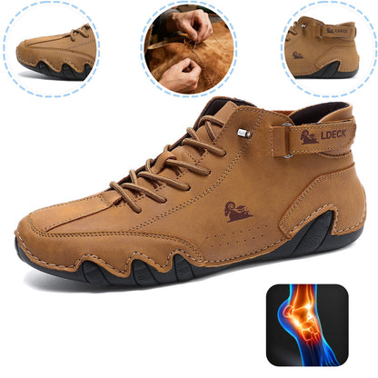 Scarpe ortopediche unisex DEVENP | Scarpe in pelle impermeabili e antiscivolo | Design ergonomico per alleviare il dolore alla schiena, alle articolazioni e ai piedi | Sconto del 50% per un periodo limitato, fino a esaurimento scorte
