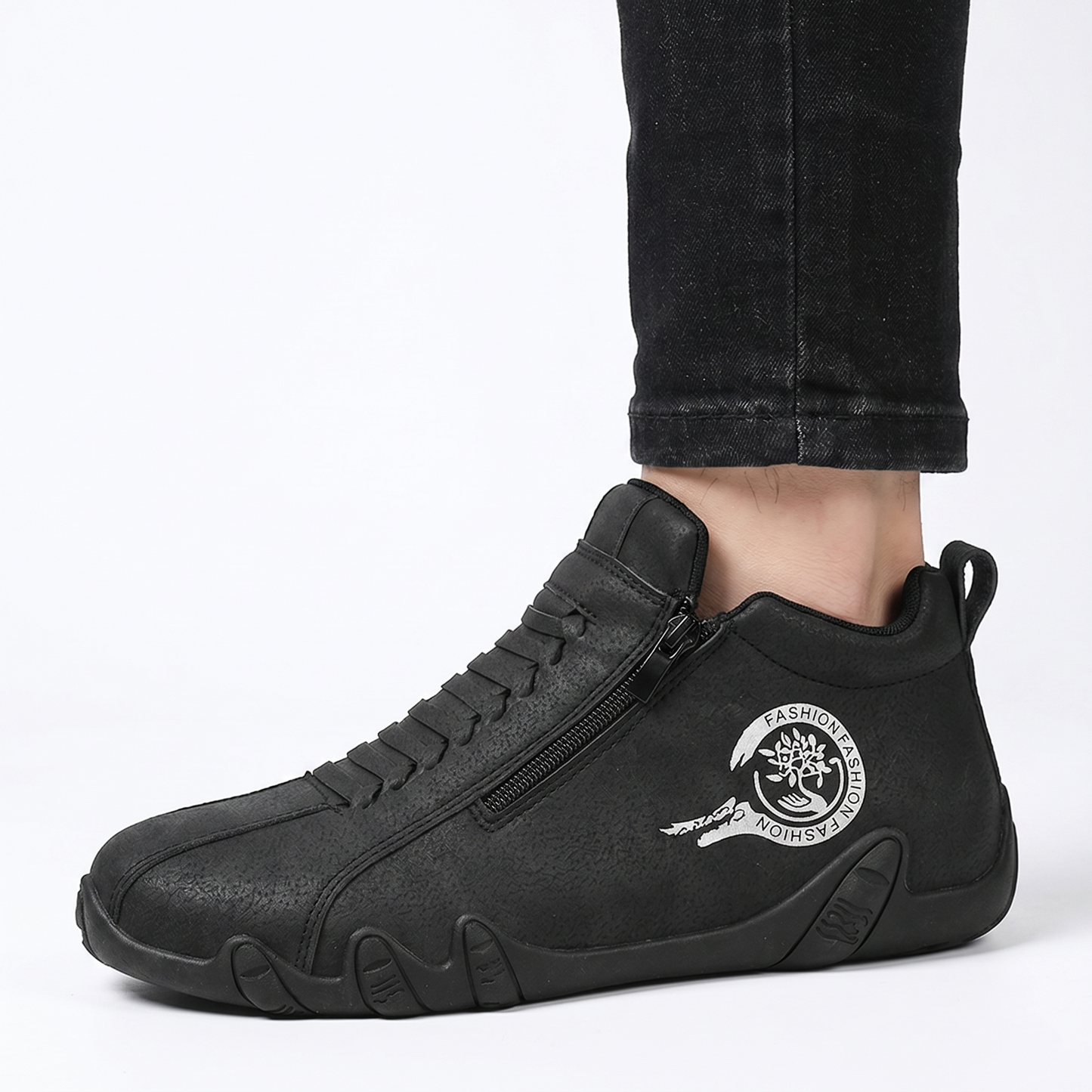 ⚡ -50% a Tempo Limitato! | Scarpe Ortopediche da Uomo in Vera Pelle Bovina Australiana: Cucite a Mano, Impermeabili e Antiscivolo con Supporto Plantare