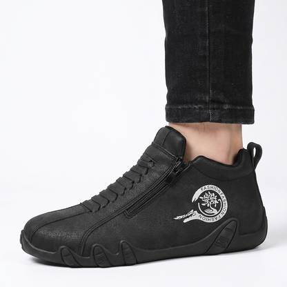 ⚡ -50% a Tempo Limitato! | Scarpe Ortopediche da Uomo in Vera Pelle Bovina Australiana: Cucite a Mano, Impermeabili e Antiscivolo con Supporto Plantare