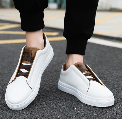 (🔥Sconto del 50% oggi - non perdertelo!) Scarpe casual ortopediche slip-on in pelle comfort - Design ergonomico (allevia il dolore ai piedi)