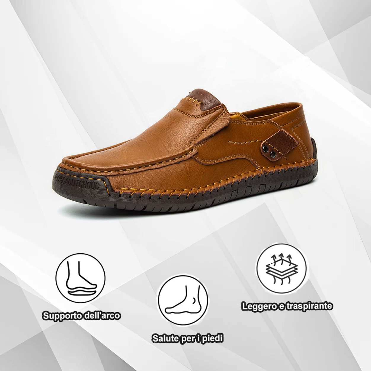(🔥Sconto del 50% oggi - acquista ora!) Mocassini slip-on eleganti e di qualità premium👞 - progettati ergonomicamente per alleviare il dolore, resistenti e antiscivolo!