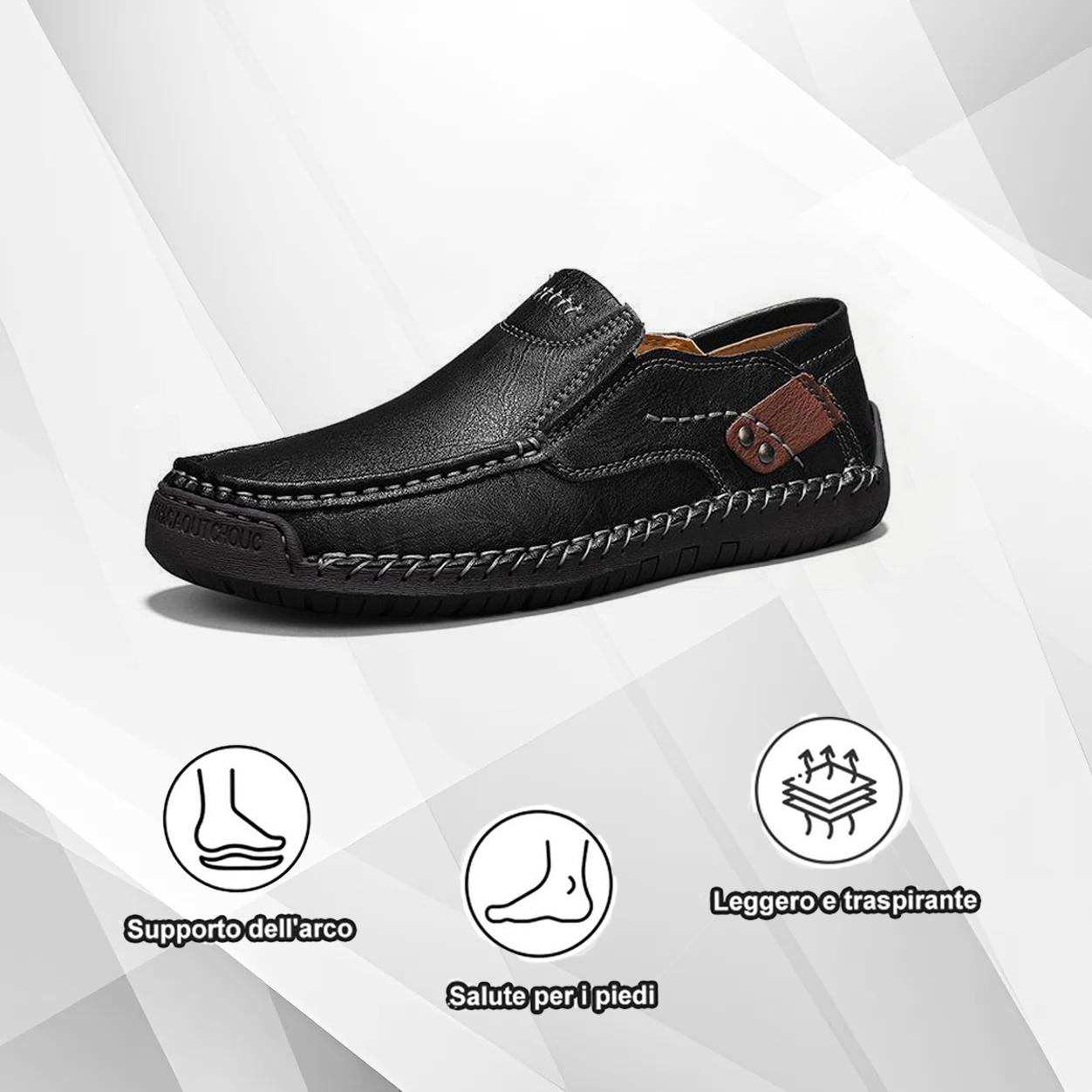 (🔥Sconto del 50% oggi - acquista ora!) Mocassini slip-on eleganti e di qualità premium👞 - progettati ergonomicamente per alleviare il dolore, resistenti e antiscivolo!