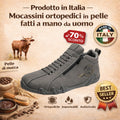 ⏰Sconto del 30% oggi, non lasciartelo sfuggire! 🔥 Scarpe ortopediche da uomo, realizzate a mano in vera pelle 🐂 Impermeabili e antiscivolo ✅ Supporto dell'arco plantare per un comfort che dura tutto il giorno