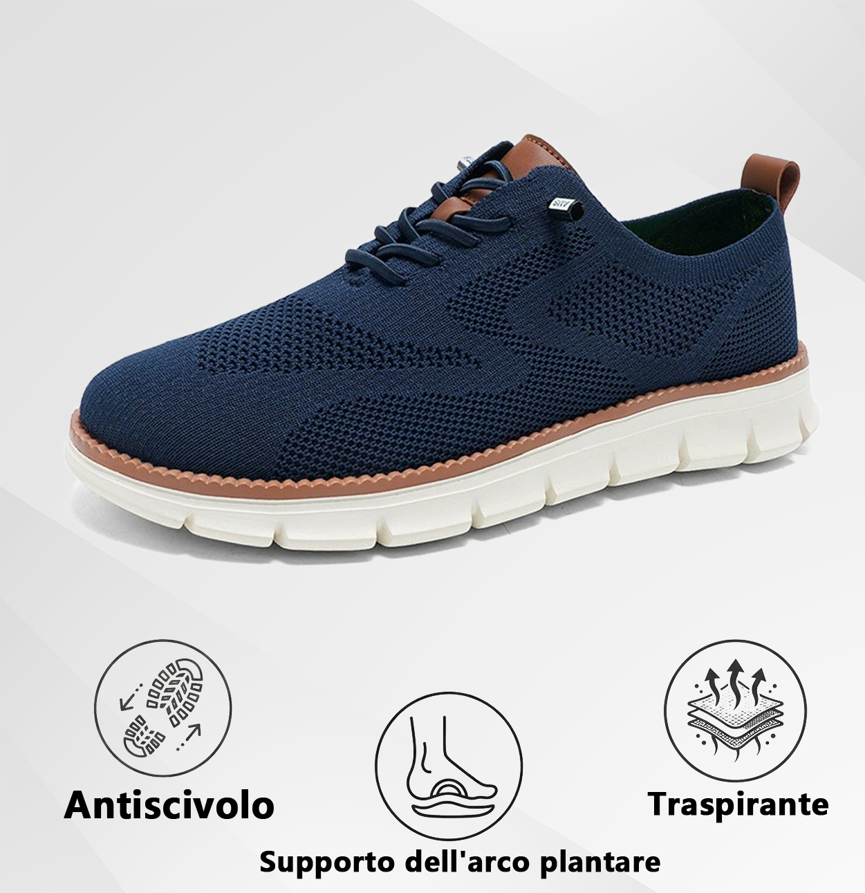 🔥 -50% Solo Oggi ⏰ Mocassini Sportivi Traspiranti in Tessuto Intrecciato! Leggere, versatili e perfette per dire addio al dolore ai piedi.