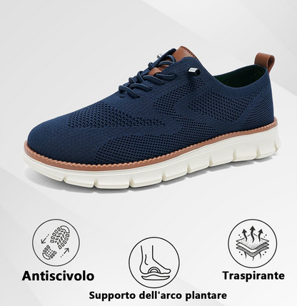 🔥 -50% Solo Oggi ⏰ Mocassini Sportivi Traspiranti in Tessuto Intrecciato! Leggere, versatili e perfette per dire addio al dolore ai piedi.