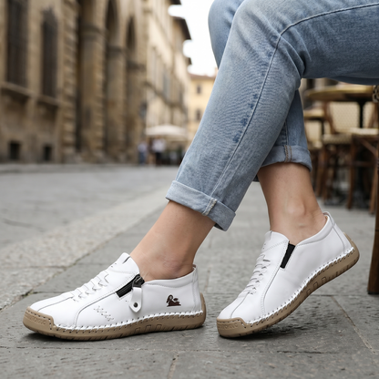 🔥Approfitta del 50% di Sconto oggi! 👞Mocassini Donna in Pelle con Cerniera, Scarpe Comode Ergonomiche, Calzado Casual Senza Lacci per Camminare