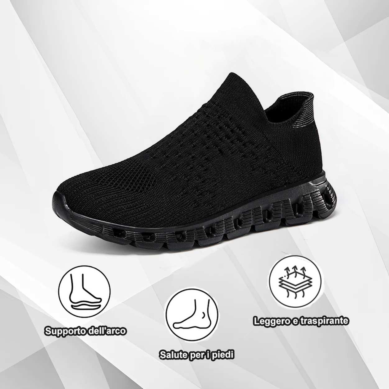 Scarpe ortopediche unisex DEVENP | Mocassini morbidi, traspiranti e antiscivolo | Progettati ergonomicamente per alleviare il dolore alla schiena, alle articolazioni e ai piedi | Sconto del 50% per un periodo limitato, fino a esaurimento scorte