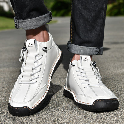 🔥 Sconto del 50% - Non lasciartelo sfuggire!👞Scarpe in Pelle "Zero Fatica": Zip Laterale, Supporto Plantare e suola antiscivolo – il design ergonomico allevia la fatica - unisex.
