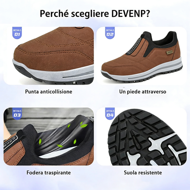 Scarpe ortopediche unisex DEVENP | Scarpe casual leggere, comode e traspiranti | Progettate ergonomicamente per alleviare il dolore alla schiena, alle articolazioni e ai piedi | Sconto del 50% per un periodo limitato, fino a esaurimento scorte
