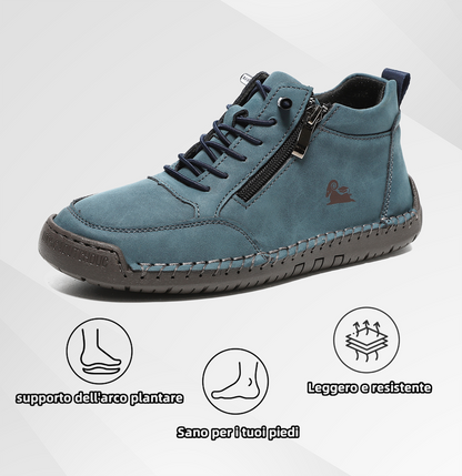 🔥Approfitta del 50% di Sconto oggi! 👞Cammina Senza Dolore: Scarpe Ortopediche in Vera Pelle di Vitello-Supporto dell'arco plantare, impermeabili e antiscivolo.