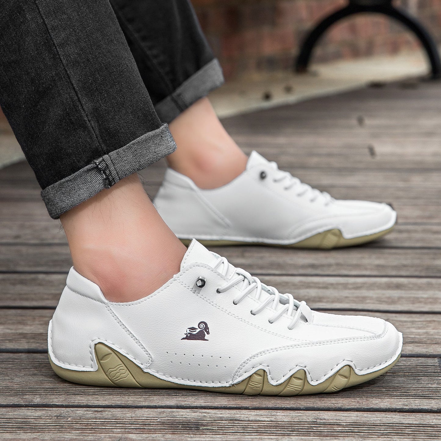 DEVENP® - Scarpe ortopediche ergonomiche in pelle, impermeabili, alleviano il dolore ai piedi - unisex