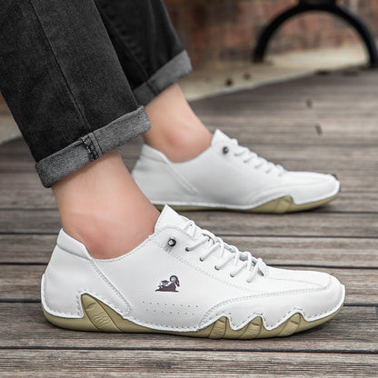 DEVENP® - Scarpe ortopediche ergonomiche in pelle, impermeabili, alleviano il dolore ai piedi - unisex