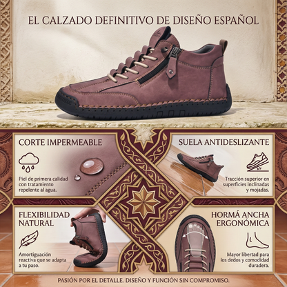 🔥 Sconto del 50% - Non lasciartelo sfuggire!👞Scarpe in Pelle "Zero Fatica": Zip Laterale, Supporto Plantare e suola antiscivolo – il design ergonomico allevia la fatica - unisex.